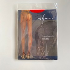 Leg Avenue Style 1402Q Red Fishnet Suspender Pantyhose Plus Size
