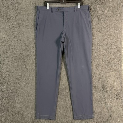 Zanella Pants Mens 38x33 Gray Curtis Active Slim Fit Lightweight Stretch Casual
