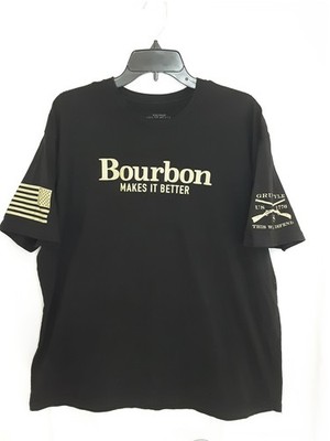 Grunt Style Bourbon Makes It Better Men's Short Sleeve T-Shirt Size 2XL -E34