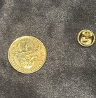 Tennessee State Quarter Coin Design Gold Tone Lapel Pin Tie Tack Pinback — photo 2