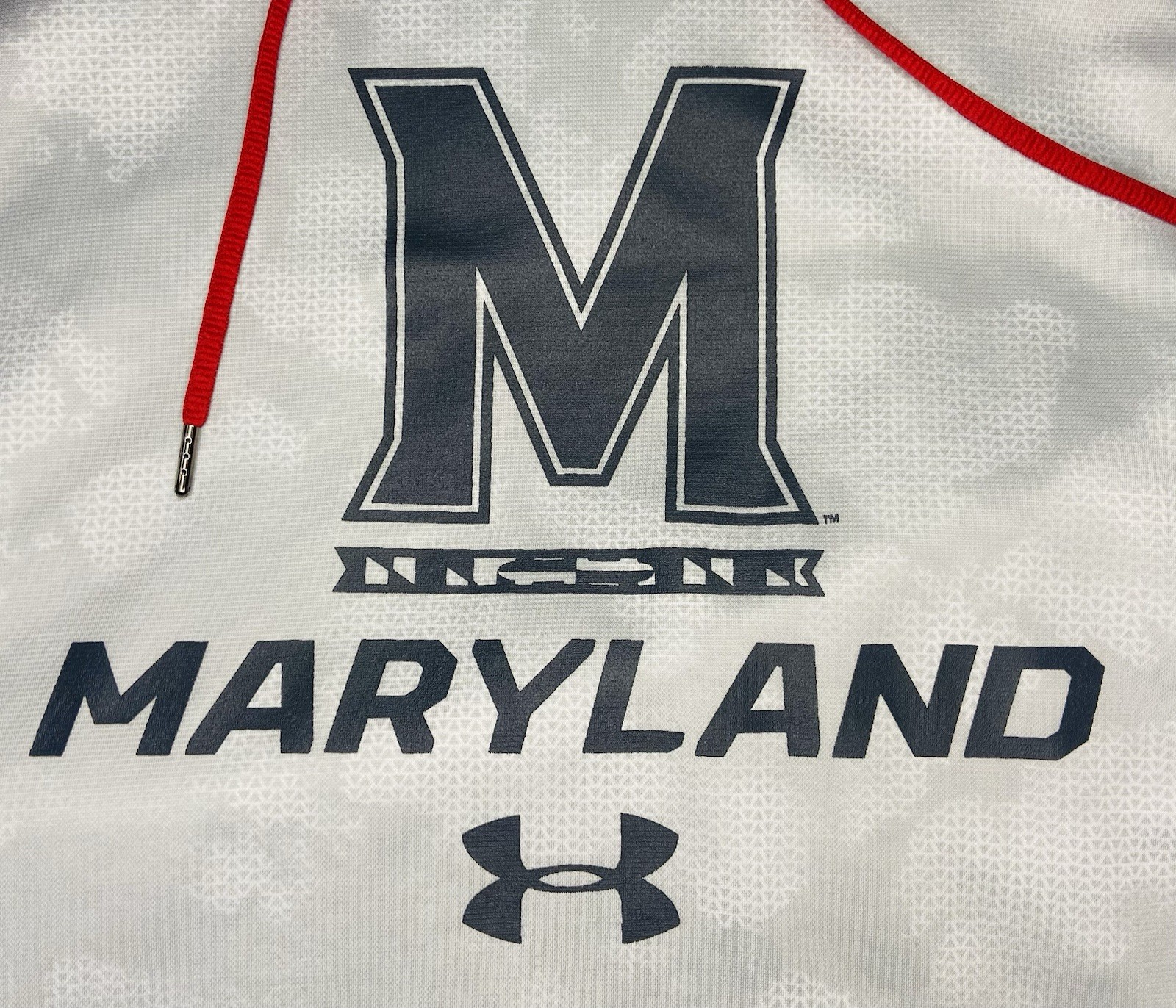 Under Armour NCAA Maryland Terrapins Men's Gray Hoodie; L thumbnail 3