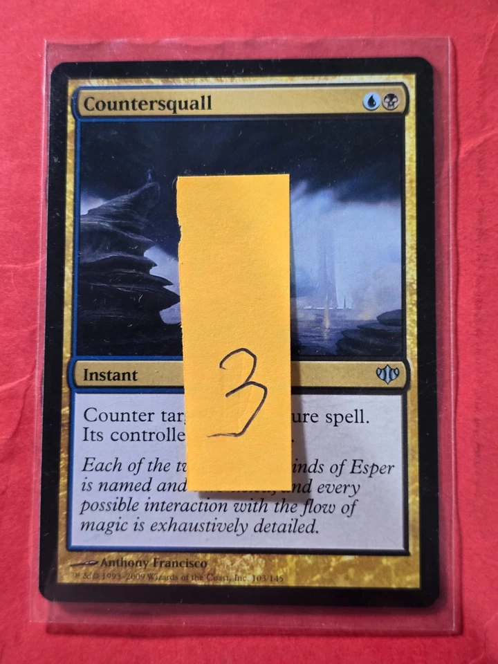 2009 Magic The Gathering Conflux #103 Countersquall, UC, NF, cd3 - Image 3 of 3