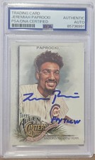 Jeremiah Paprocki 2022 Allen & Ginter #219 Chicago Cubs Autographed Card PSA