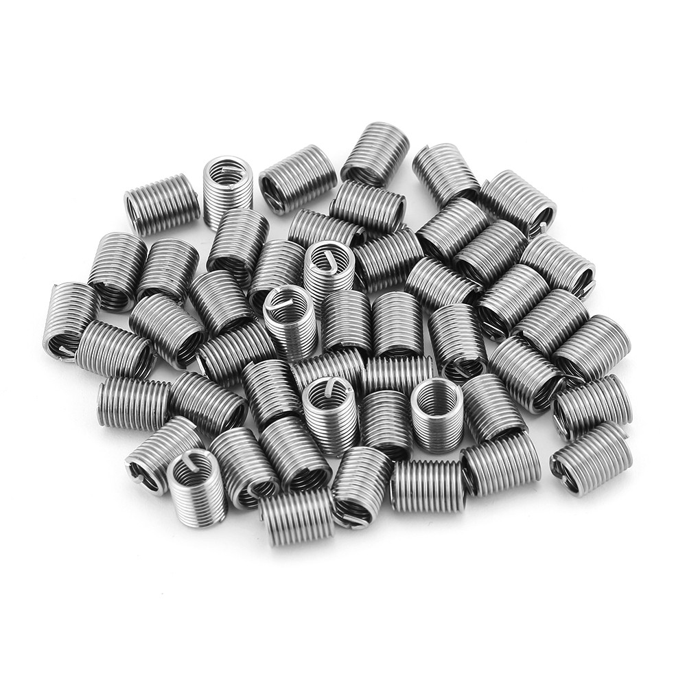 50pcs Coiled Wire Inserts Durable Thread Repair Insert For Aluminum