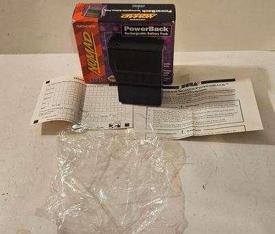 #ad NOS Sega Nomad PowerBack W Reg Card amp; Manual Batteries Have Been Removed *READ* $150.00