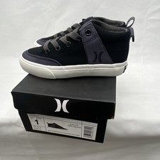 Hurley Men\'s 8 Skate Shoes Canvas Lace Up High Top‎ Kayo Chukka Black White 90s Hurley Men main image 4