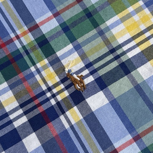 NEU Polo Ralph Lauren Herren Größe 6XB Oxford blau kariert kurzärmliges Hemd groß - Bild 6 von 7
