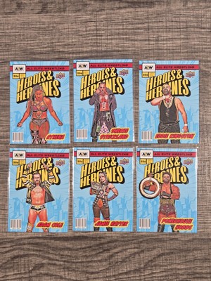 2024 AEW Upper Deck Heroes & Heroines 6 Card Lot Hayter Cole Swerve Athena 