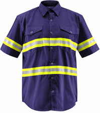 Premium High Visibility Hi Vis Reflective Safety Work Shirts - Half Sleeve