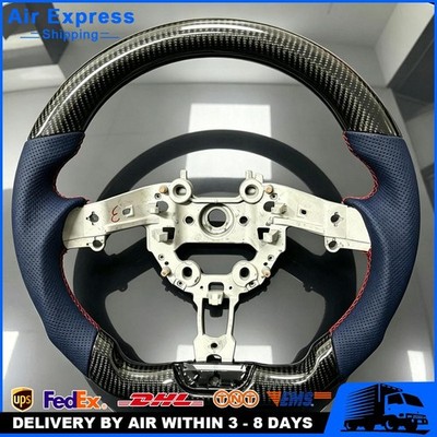  REAL CARBON FIBER STEERING WHEEL DARK BLUE FOR KIA STINGER/GT2 2018-2023 US