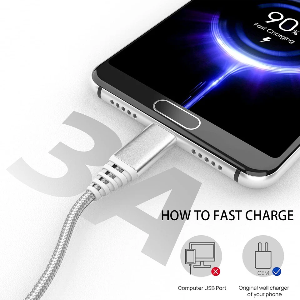 USB C Charger Cable 10FT+6FT,Long Fast Charging Cord for Samsung Phone S20...  - Image 3 of 4