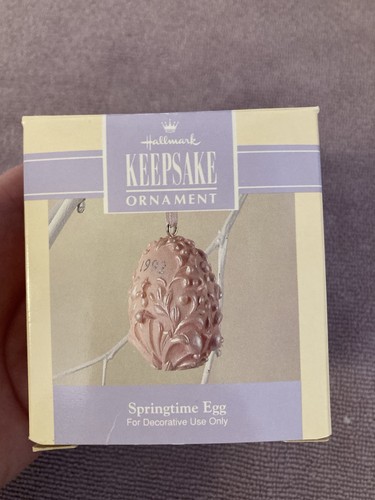 Hallmark 1992 Springtime Egg Easter Miniature Keepsake Ornament - Picture 6 of 9