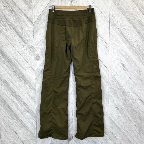 Lululemon Dance Studio Pants LINED Womens Size 6 Army/Fatigue Green - Picture 5 of 6