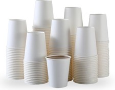 Paper Cups, 150 Pack 8 Oz Paper Coffee Cups, Disposable Cups for Party Home,
