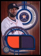 2024 Topps Tribute Dual Relics Blue Yordan Alvarez 040/150