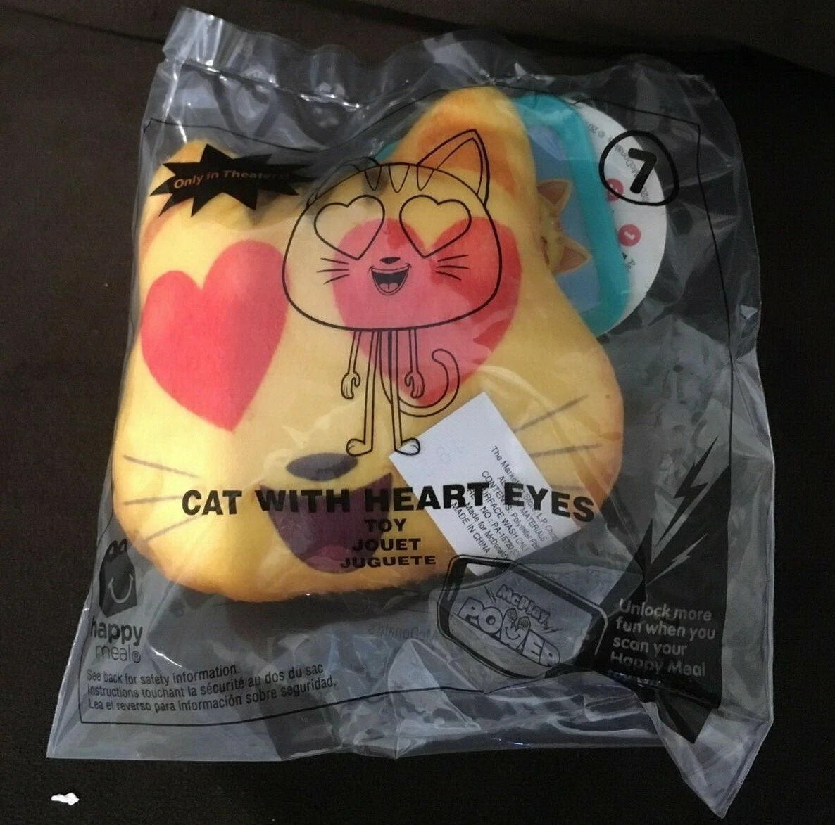 New sealed McDonald's Happy Meal Cat with Heart Eyes Emoji #7 | eBay
