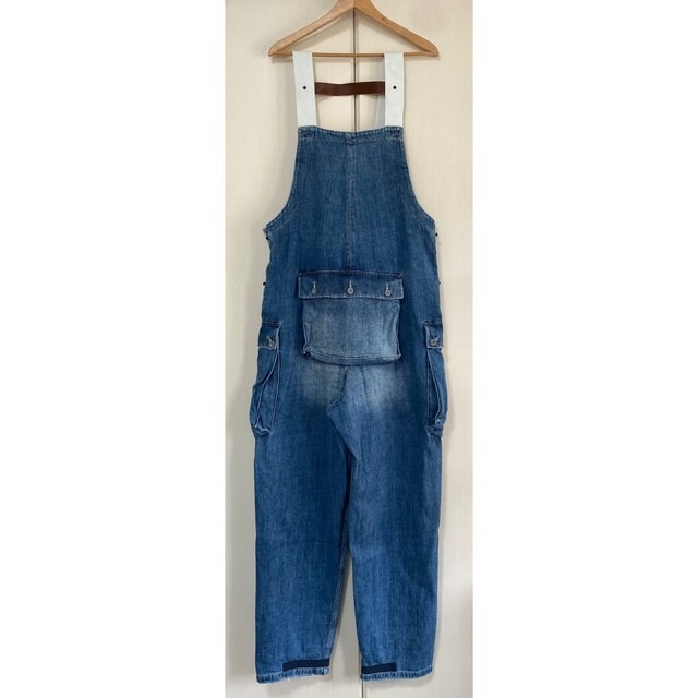 Nigel Cabourn x Lybro Naval Dungaree Overalls Blue Denim Size 44