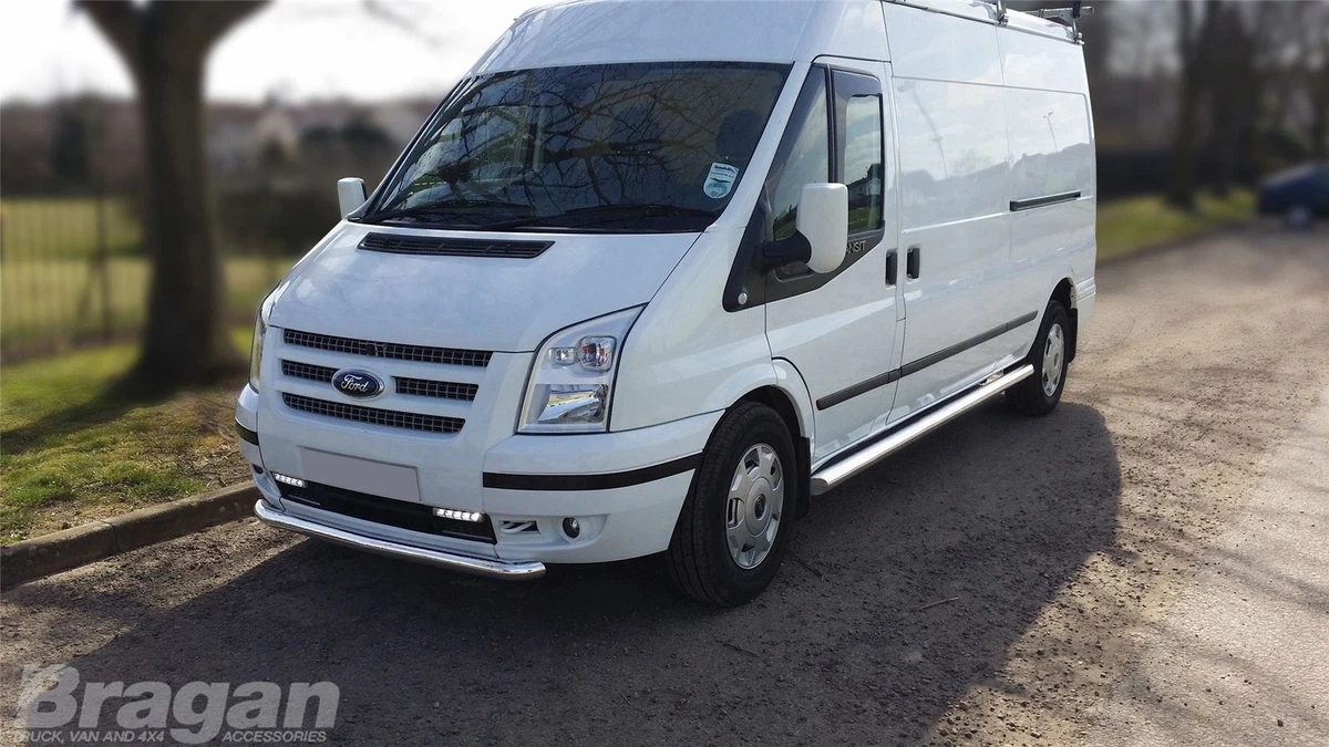 Side Bars To Fit Ford Transit MK7 2007 2014 SWB Stainless Steel Tube Accessories