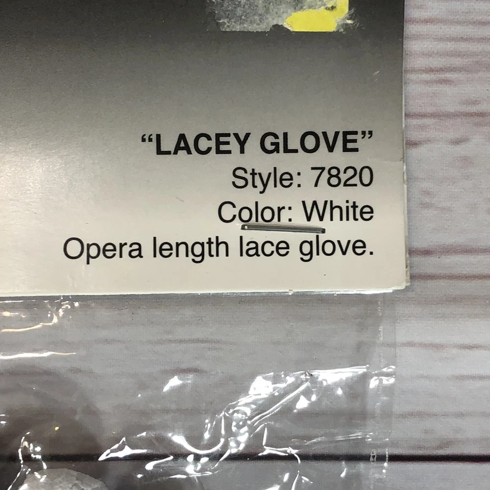 1 Par de Guantes Largos de Encaje Floral Blanco Dreamgirl Codo Ópera Halloween 7820 Nuevos Foto 4 de 4