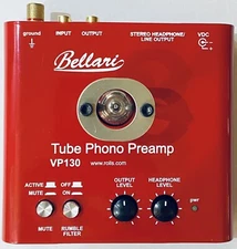 BELLARI TUBE PHONO PREAMP VP130 PRE-AMP/PROCESSOR AMPLIFIER