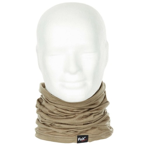 Fox Merino Lite Multi Functional Headgear Gaiter Neck Scarf Coyote