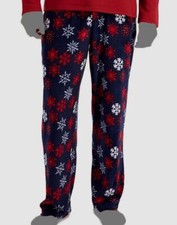  25 Club Room Men's Blue Snowflake Lounge Pajama Pants Size S