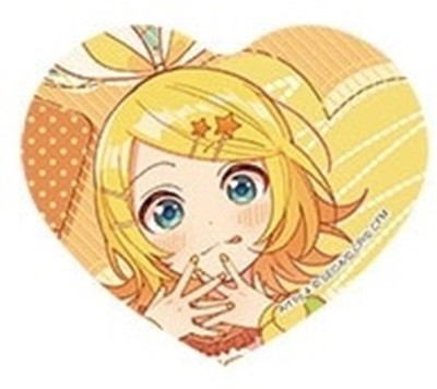 Rin Kagamine Holographic Heart Shaped Pin Badge Project Sekai Colorful Stage!