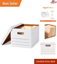 20-Pack Legal/Letter Size Filing Boxes with Handles, Basic Duty Storage Solution