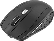 🖱️ Souris Optique Sans Fil USB 2.4G - 1600 DPI - 6 Boutons - Noir Brillant 🖱️