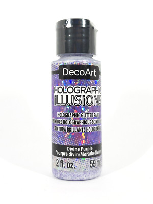 DecoArt Holographic Illusions 59ml DHG10 Divine Purple holographisch Acrylfarbe