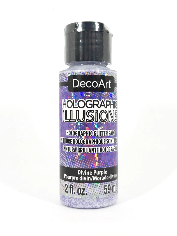 DecoArt Holographic Illusions 59 ml DHG10 Divine Purple colore acrilico olografico