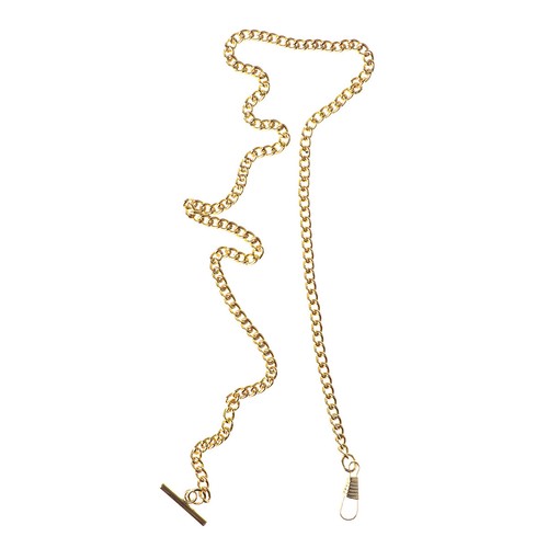 Pocket Watch Chains Vintage Chrome Plated Albert T-Bar Vest Waistcoat Chain Gift - Picture 5 of 30