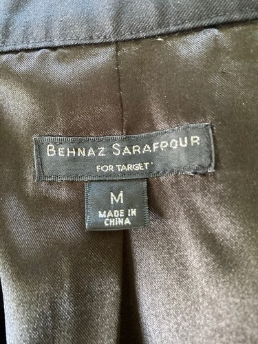 Behnaz Sarafpour for Target Women’s Black Cropped Jacket Size M Mandarin Collar - Picture 10 of 12