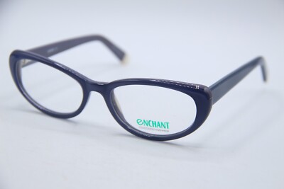 NEW ENCHANT ERC31 BLUE GREY AUTHENTIC DESIGNER FRAMES EYEGLASSES 52-18