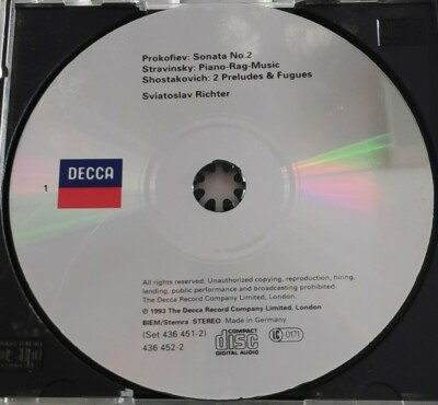 Sviatoslav Richter in Wien - Decca Germany 2CD Full SIlver No IFPI