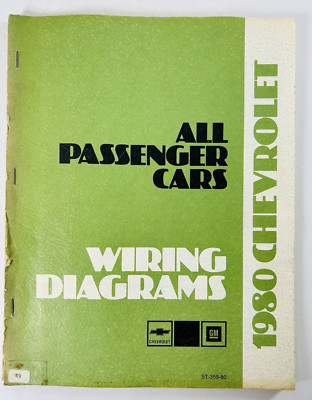 1980 Chevrolet Wiring Diagrams- All Passenger Cars (Part No. St 359-80)