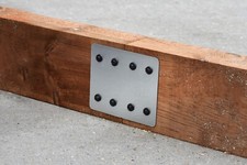 1-Tier Straight Flat Galvanised Steel Railway Sleeper Bracket