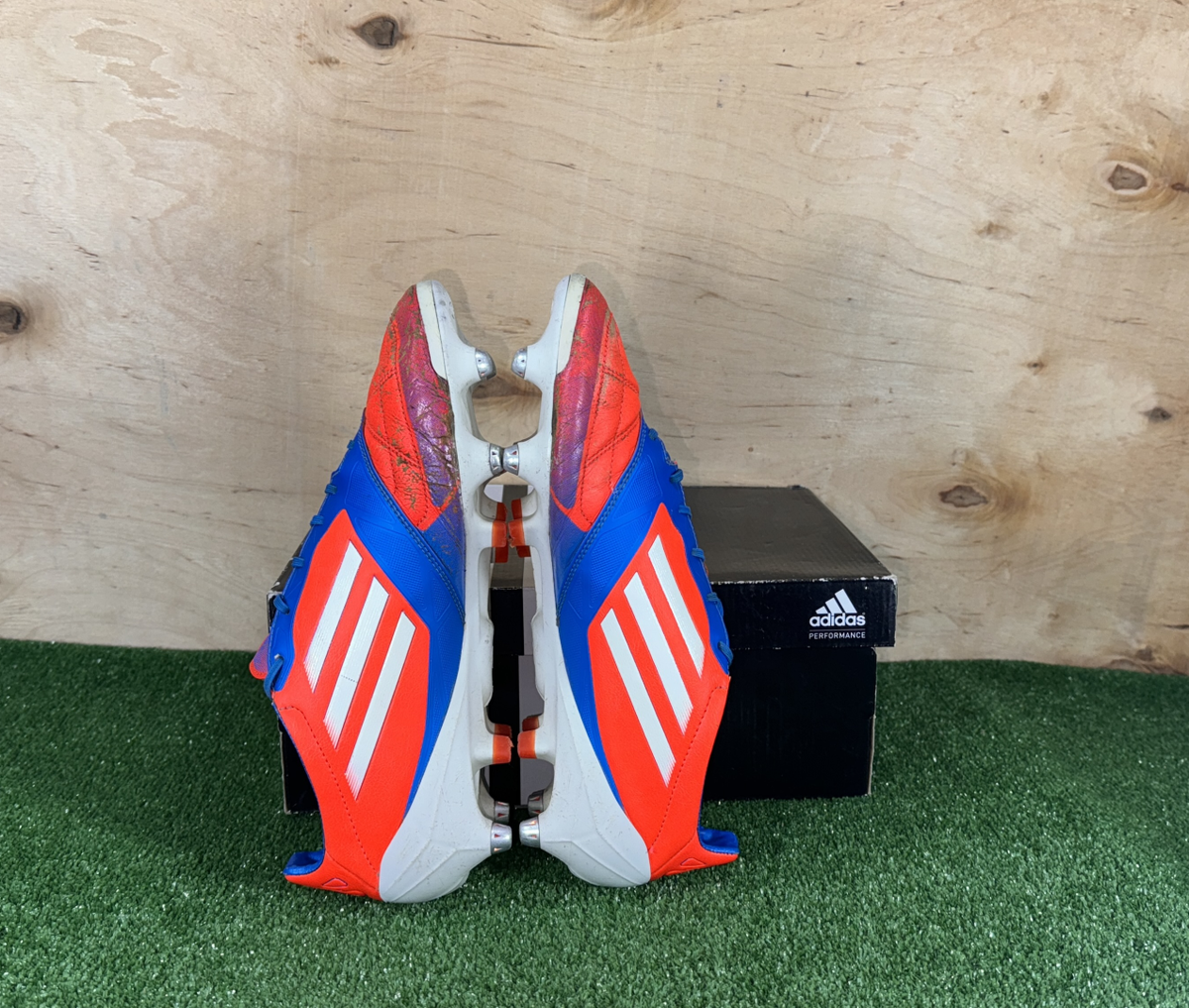 Adidas F50 adizero Leather SG V21449 Elit Orange boots Cleats mens