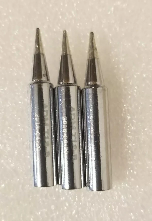 GREEN 3PCS T18-B Conical Soldering Tip, 0.50mm for Hakko FX-8801 Iron