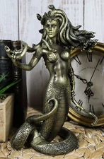 Ebros Greek Mythology The Seductive Spell of Medusa Statue 8" Tall