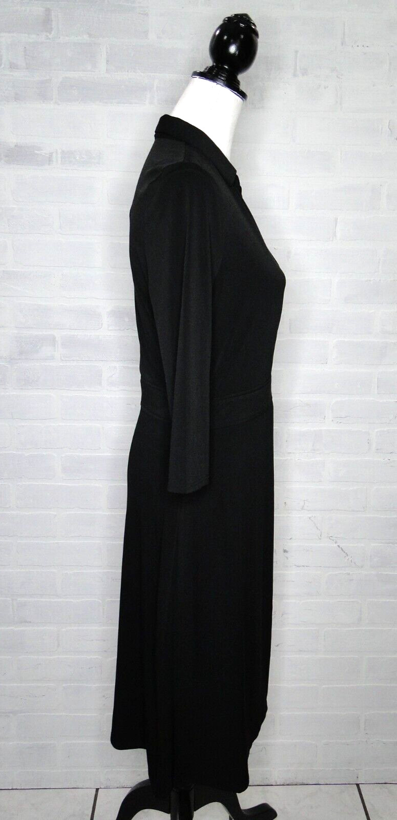 H by Halston Maxi Wrap Dress In Black Size Medium