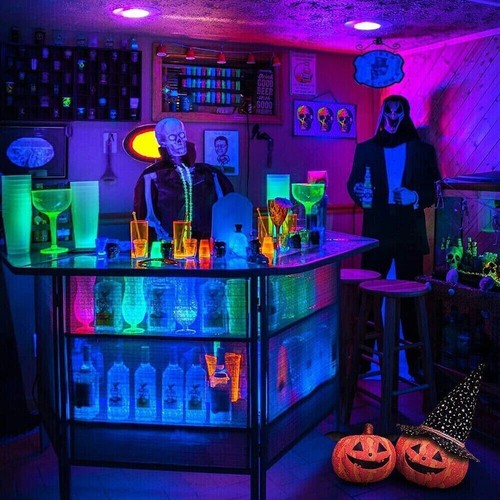 E27 UV Black Light Bulb LED Bar Party Body Paint Fluorescent Poster Lamp 9W 15W - Picture 6 of 17