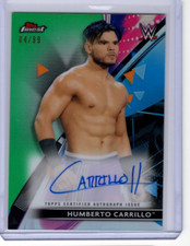 HUMBERTO CARRILLO 2021 WWE TOPPS FINEST ON CARD GREEN REFRACTOR AUTO /99