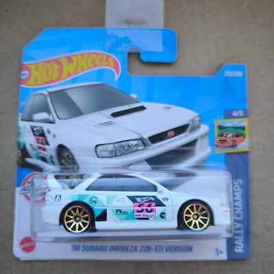 Hot Wheels 2022 RALLY CHAMPS 98 SUBARU IMPREZA 22B-STI VERSION TH