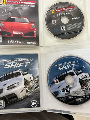 PS3 Gran Turismo 5, Prologue, Ferrari Challenge, NFS Shift, Sony