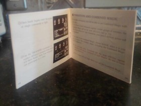 The MAGIC of SCHEHERAZADE Nintendo NES Game Original 1989 Manual Booklet *ONLY*