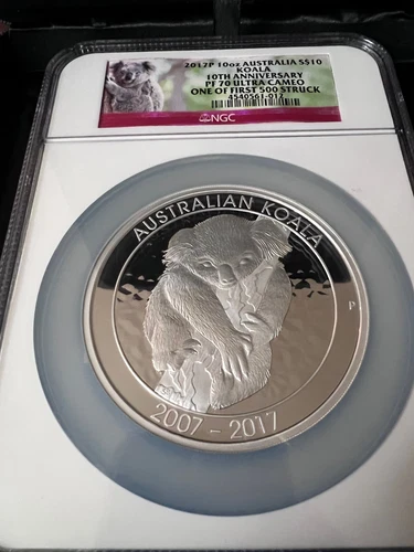 2017 Australia 10 oz Silver Koala PF-70 NGC (10th Anniversary)