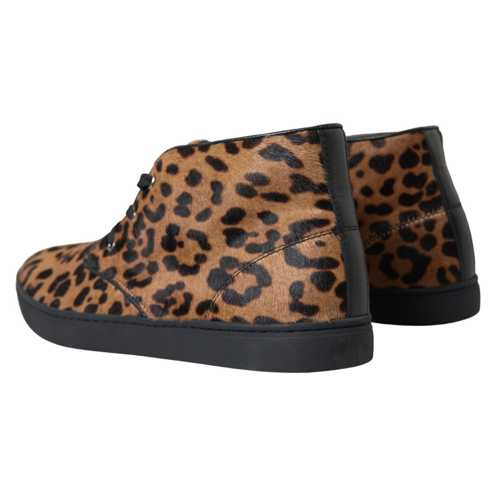 DOLCE & GABBANA Scarpe Sneakers Marrone Pony Hair Pelle EU40.5 US7.5 1300usd