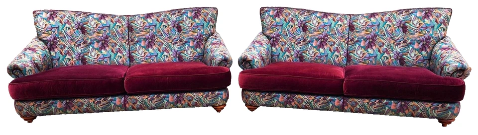 Thayer Coggin热带沙发一对 — 第 2/4 张图片