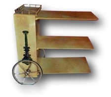 Carrello bar mobile tavolino tavolo anni 60 design aldo tura disegni fornasetti